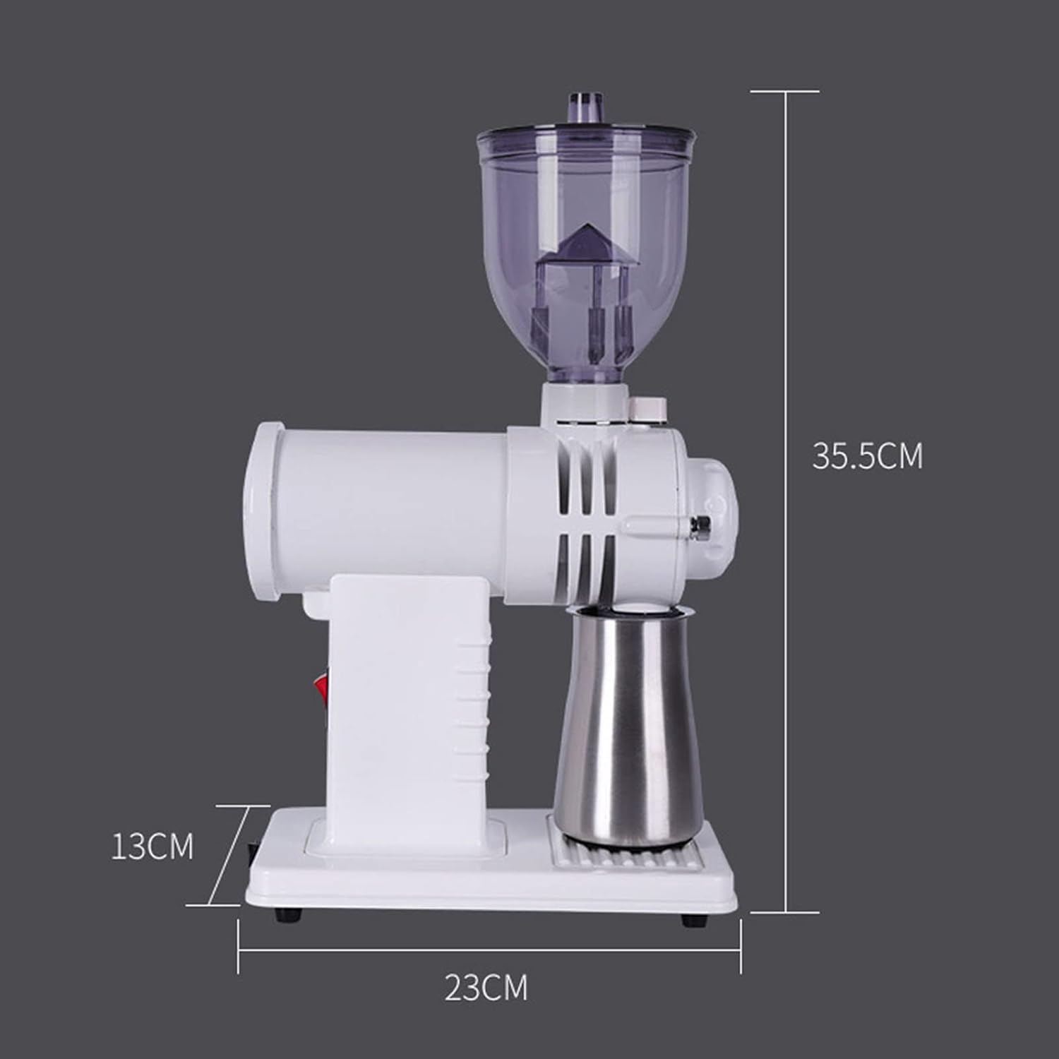 Conical Burr Coffee Grinder Electric Coffee Grinder Mill with 10 Grind Setting Continuously Adjustable Grinds Coffee Beans, Spices, Nuts and Grains Grinder