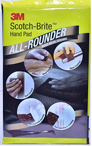3M Aluminium Oxide All Rounder Hand Pad PK 6" X 9" Pack Of 5 Pcs, Multicolor-image-23