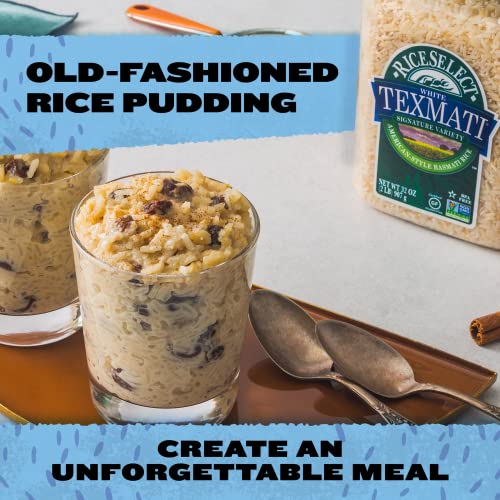 Riceselect Texmati White Rice, Long-Grain Basmati Rice, Premium Gluten-Free Rice, Non-Gmo, Star-K Kosher, 32-Ounce Jar #TOP2