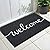 Fireosma Door mat, Outdoor Indoor Welcome mat, Durable Non-Slip Easy to Clean Front Doormat, Entrance Rectangular Doormat, for high Traffic Areas (30" x 17.5", Black)