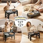 URPOWER 2 Pack 8" Stainless Steel Dog Bowls - 50oz Thickened Durable Pet Bowls for Food and Water, Fit for Elevated Dog Bowl Stand - Image 4