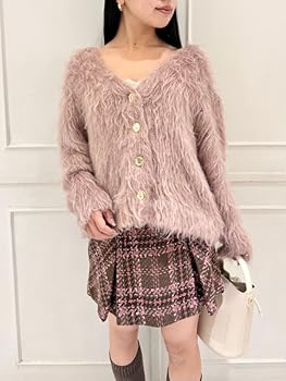 Amazon | [スナイデル] シャギーカーデ SWNT245084PNKF | カーディガン