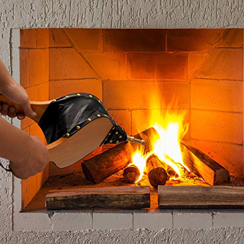Amagabeli Fireplace Bellows 17"X 7.5" For Fire Pit Large Wood Air Blower Cast Nozzle For Outdoor Camping Bbq Grill Chimney Hand Bellow Pump Pit Barbeque Tools With Hanging Strap (,Wooden Color) #TOP6