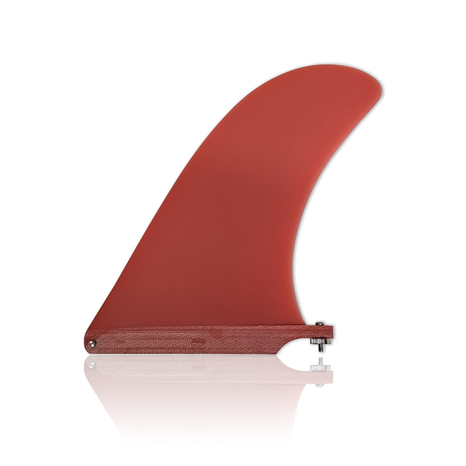 Surf Longboard Fins Fiberglass 9.5/10 Length Fin Blue/Red Color Surfboard for Paddle Board(10 inch)