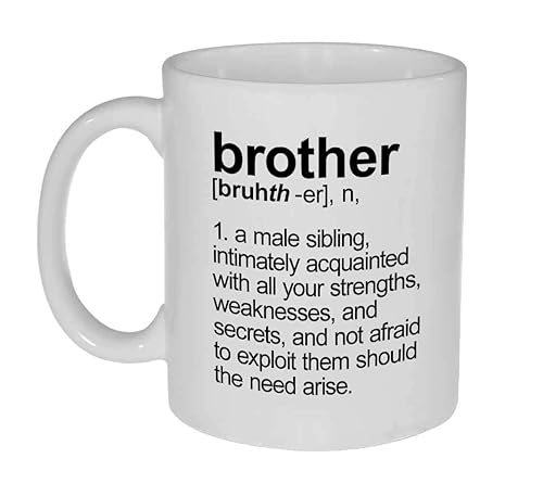 Amazon Com Brother Definition 11 Ounce Funny Coffee Or Tea Mug Handmade Products