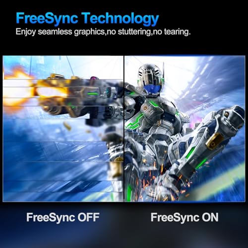 Monitor Curvo 27 Pollici FHD 1080P, 100Hz con FreeSync, 1ms, Eye-Care, HDMI/VGA, VESA, Senza Cornice, Schermo PC Gaming 1800R per PS5/Xbox/Lavoro/Ufficio - Monitor - Immagine 1