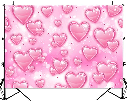 Fondo fotográfico rosa 7x5ft para fiestas y estudios miniatura 4