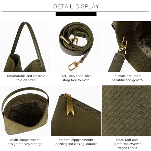 Bolso tipo Hobo de cuero vegano para mujer miniatura 6