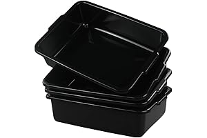 Small 8 Liter Black Utility Bus Tub