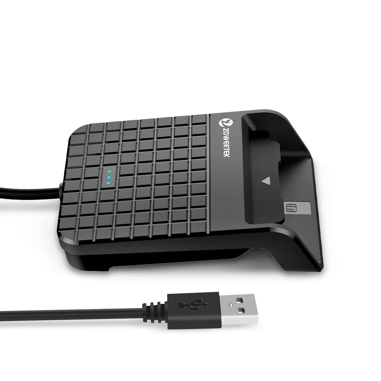 ZOWEETEK Smart Card Reader, CAC Card Reader Military, Compatible with Windows, Mac OS and Linux
