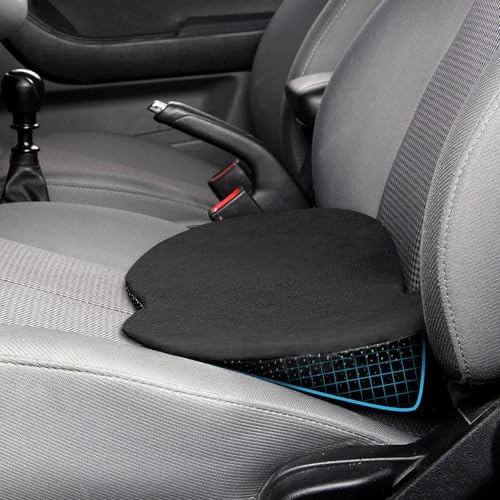 Image of Livtribe Car Seat Cushion - Memory Foam Car Seat Pad - Sciatica & Lower Back Pain Relief - Car Seat Cushions for Driving - Road Trip Essentials for Drivers(Classic Black)