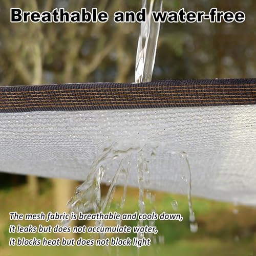 Bâche d'ombrage 80% en maille 4x8m avec œillets pour serre de jardin