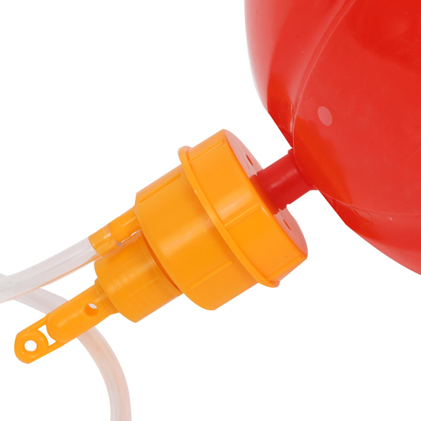 Abbeveratoio Automatico per Polli e Anatre in Pp Rosso | Installazione Semplice, Contenitore Peso Integrato, Uso in Allevamento Avicolo