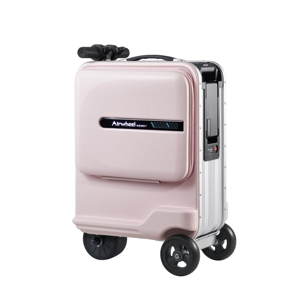 Airwheel SE3MiniT Electric Scooter Suitcase - Pink | 26L Compact Travel Luggage, Motorized Electric Luggage Scooter for Convenient and Fast Travel with Removable Battery | Official Dealer in UAE