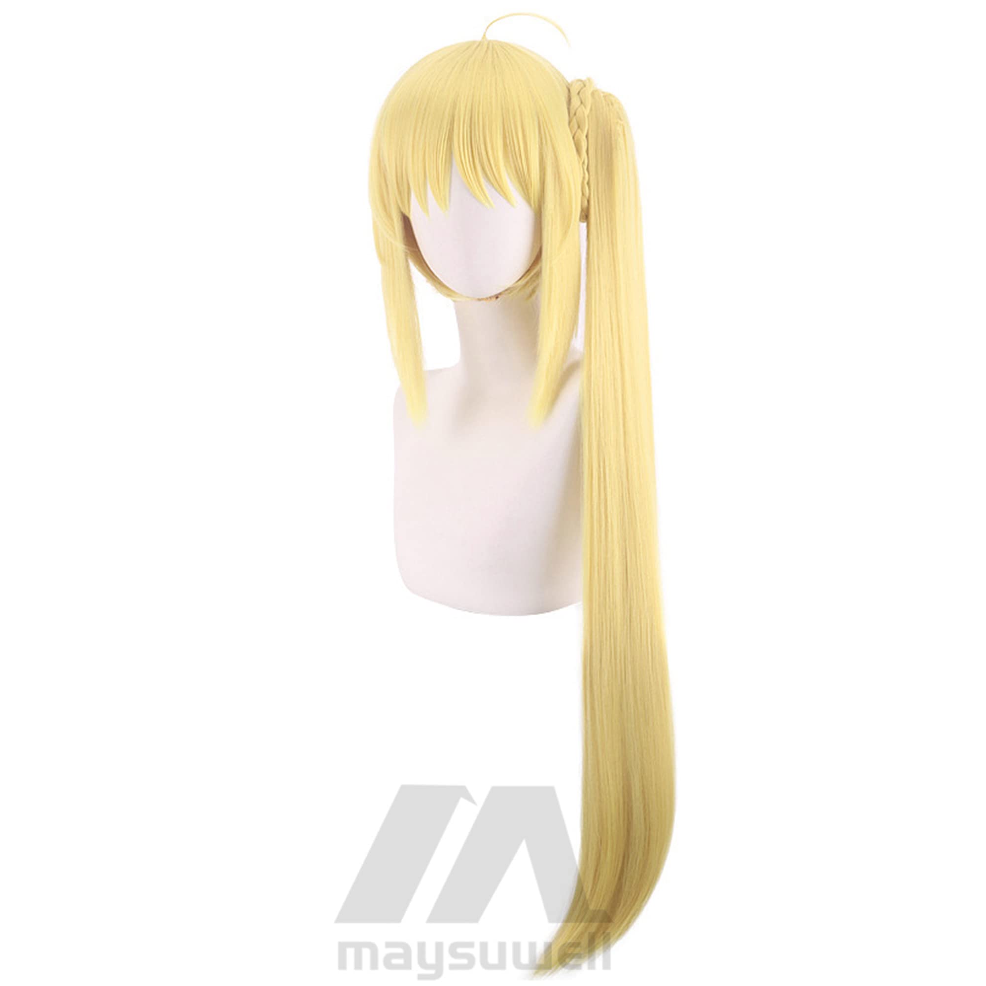 Nijika Ijichi Wig Yellow Tiger Clip Side Ponytail Straight Cosplay Wig with Bangs for Women Halloween Cos Anime Party Comic Con - Image 3