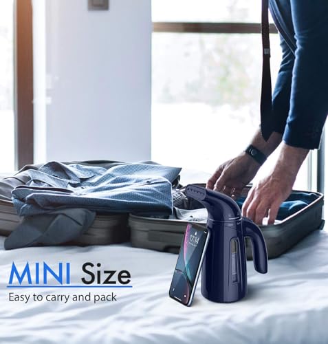Image of OGHom Steamer for Clothes, Handheld Clothing Steamer for Garment, 240ml Big Capacity 700W Portable Travel Steam Iron(Deep Blue)