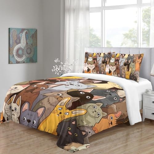 Linge de lit Border Collie en microfibre抗皱 facile à laver avec fermeture éclair - 5