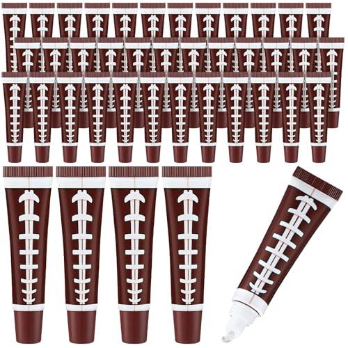 Image of 36 Pcs Football Party Favors Team Gifts Football Lip Balm Bulk 0.35 oz Vanilla Flavored Moisturizing Lip Sports Gift Rugby Accessories for Women Men Sports Lovers Players Coach Party Supplies