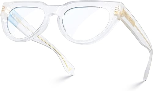 VISOONE Gafas de bloqueo de luz azul medianas con antirreflejos para mujeres de computadora