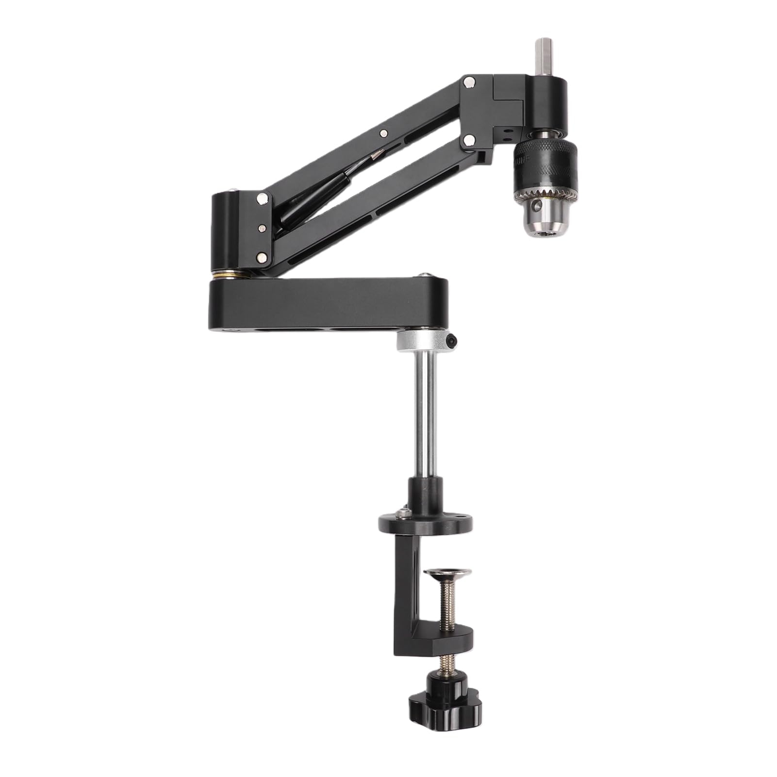 Annadue Wspornik Ramienia Maszyny Gwintującej, Wspornik Wspornikowy ze | Wspornik do gwintowania CNC, poziome pionowe ramię do gwintowania, skok 130 mm z uchwytem 1,5–10 mm