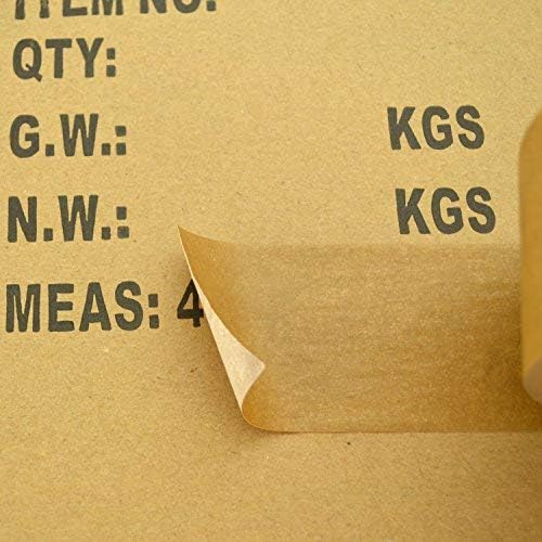 Star Brand Writable Kraft Flatback Paper Tape 2 in x 60 Yards, Covering up Writing and Markings on Reused Boxes | Ultra-Sticky Kraft Brown Packaging Tape Sealing Cartons