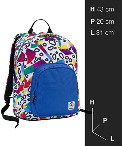 ZAINO INVICTA - OLLIE PACK - Roots Bianco Blue