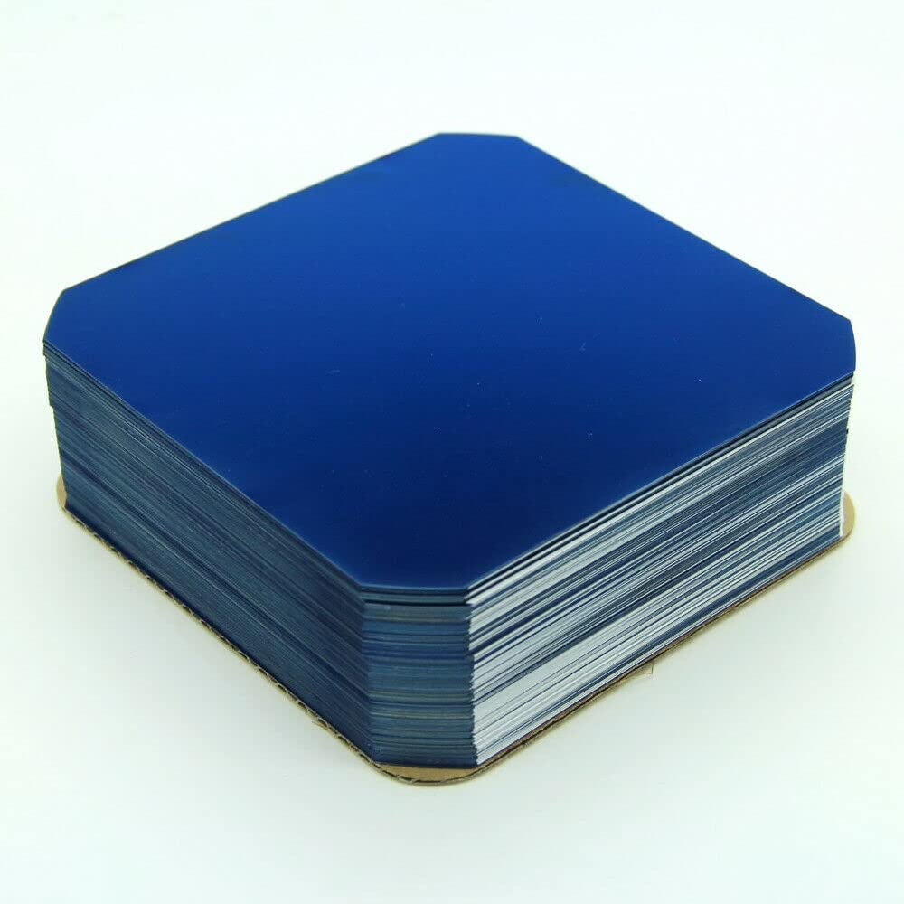 Sunpower - Confezione di celle solari monocristalline flessibili E60 C60 + cavo per saldatura dogbone per pannello solare fai da te, 5 x 5, 125 x 125 mm, imballaggio sicuro (30 celle + 35 busbar)