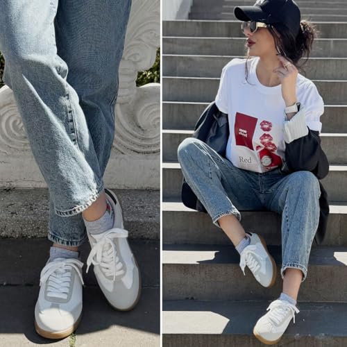 JENN ARDOR Womens Retro Fashion Sneakers Casual Walking Shoes Classic Non-Slip Comfort Dress Skate Shoes2