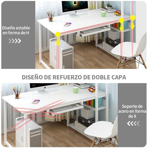 Oficina, Home escritorio y librero Marca FBXGT (3)