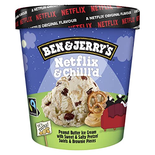 Ben & Jerry's Netflix & Chilll'd Peanut Butter Ice Cream Tub 465ml