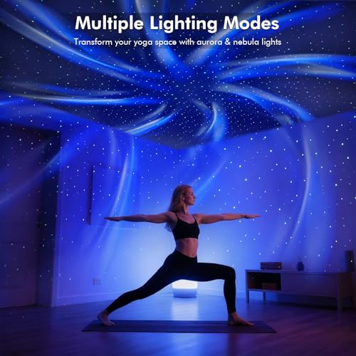 Rossetta Dual Lens Galaxy Projector, Star Projector for Bedroom with White Noise & Bluetooth Speaker, Remote, Timer, Aurora & Nebula Night Light, Gifts for Kids Adults, Valentines Day