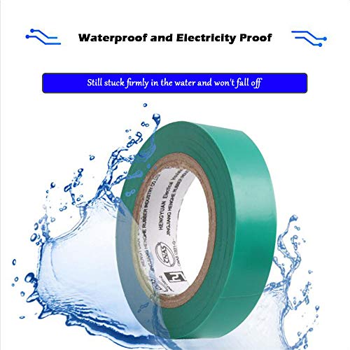 Image of Color Wear-Resistant Lead-Free Electrical Insulation Electrical Tape PVC Fame Retardant Strong Electrical Tape 11 Meters
