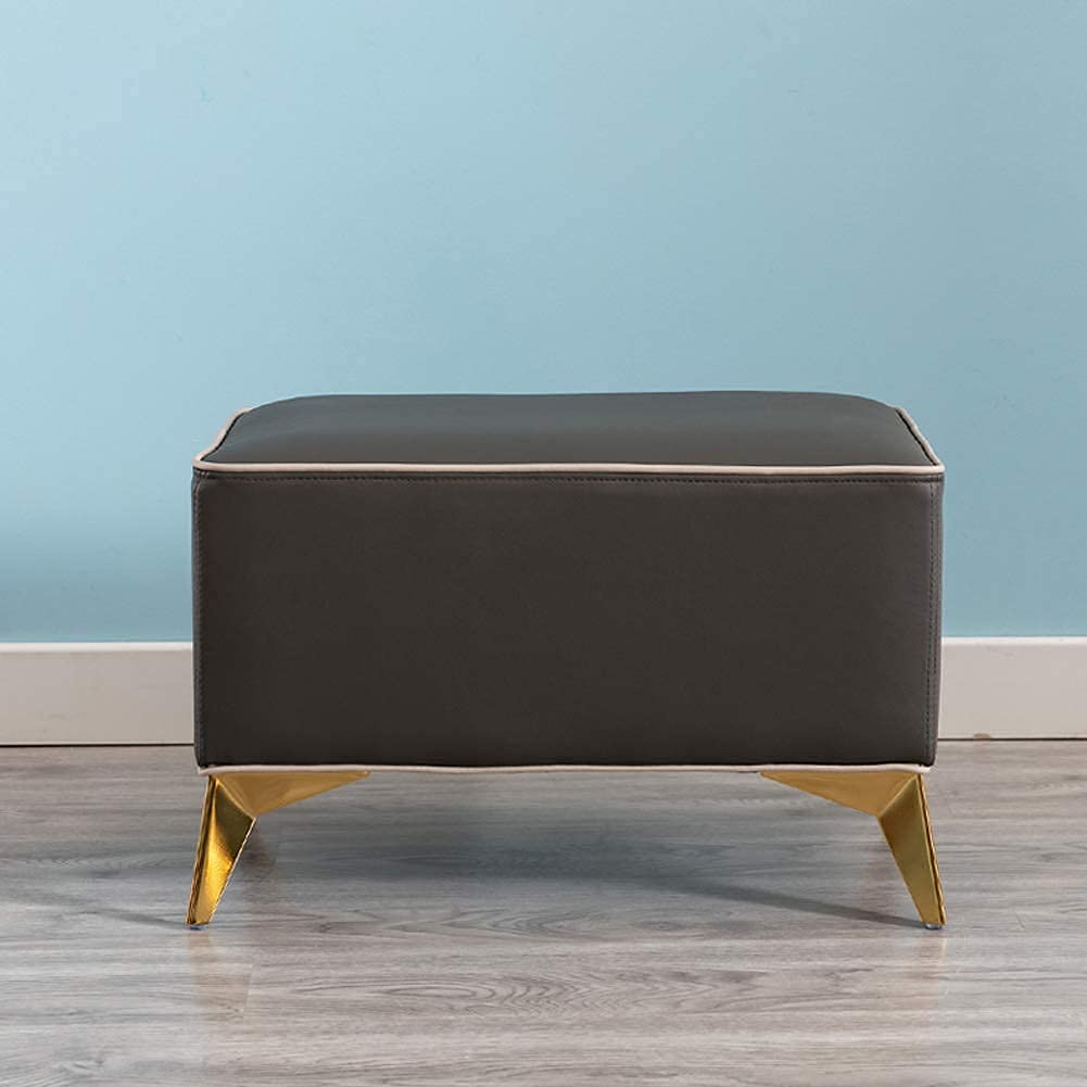 Solution d'assise polyvalente grise avec pieds en métal chic - 7