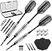 Viper Bobcat Adjustable Weight Soft Tip Darts with Storage/Travel Case: Nickel Silver Plated, Black Rings, 16-19 Grams