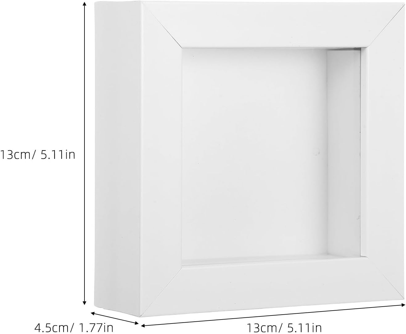 2pcs Wooden 3D Specimen Display Frame with Hollow Design for Photos