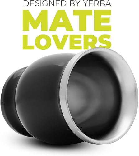 Vista 7 de BALIBETOV Juego de taza y bombilla de Yerba Mate de acero inoxidable de doble pared - Juego de Yerba Mate incluye una taza de Yerba Mate, 2