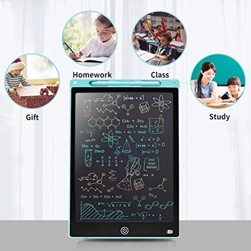 kigauru LCD Writing Tablet, 10 Inch Colorful Drawing Pad Erasable Electronic Doodle Board for Kids, Toddler Learning Educational Toys Gifts for 3 4 5 6 Year Old Girls Boys (Blue) (RYMT-1000-1)