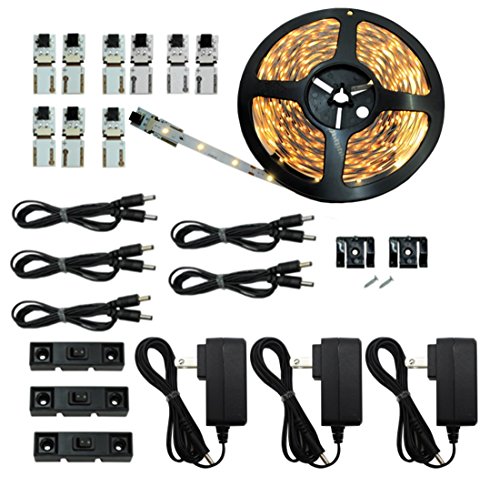 Inspired LED - Light Strip - Cut and Connect Kit - Normal Bright Warm White 3000K - 39.5 ft / 12M - Strip Lighting LED - Dimmable led
