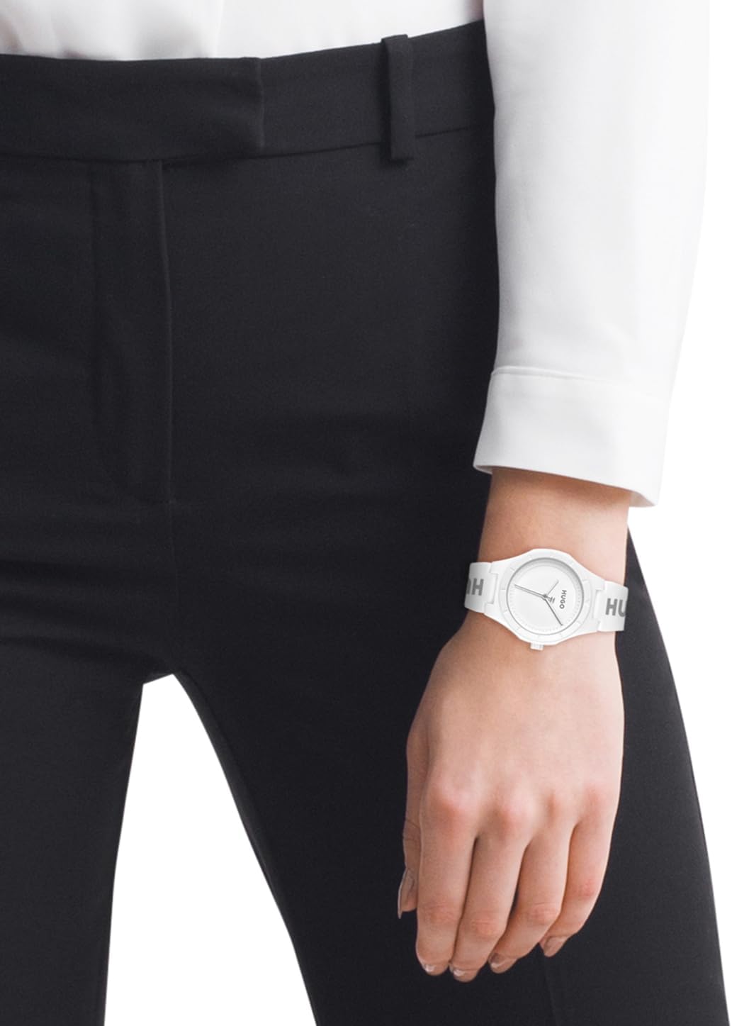 HUGO #LIT for HER Women's 3H Quartz Silicone Wristwatch - Water Resistant up to 5ATM/50 Meters, Fun, Colorful and Easy to Wear