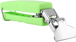 Chwytak do talerzy przeciw poparzeniom ze stali nierdzewnej, chwytak do miski gorącej z uchwytem silikonowym Zacisk miski do garnków błyskawicznych Kuchenka mikrofalowa(Green)