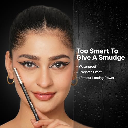 Image of SWISS BEAUTY Select Single Swipe High Impact Kohl Cream Matte Kajal for women | With In-Built Smudger | 16-Hour Stay | Shade, 1.2G |, Black