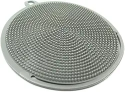Esponja De Borracha para Limpar Air Fryer E Formas Anti Risco - Cor: Cinza