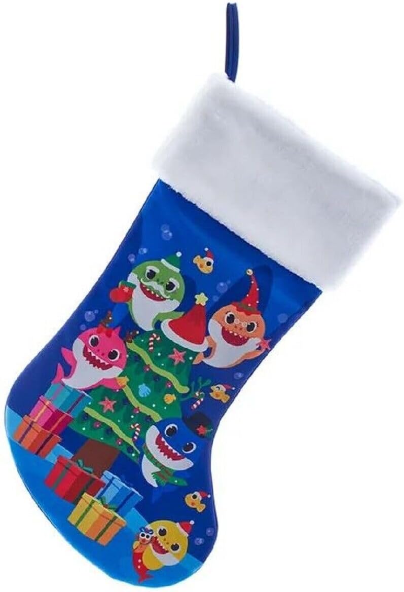Baby Shark Kurt Adler 19 Inch Ollie and Family Printed Stocking