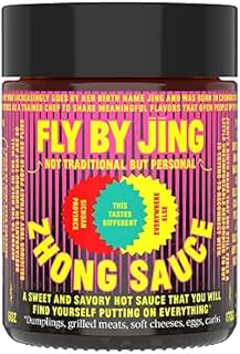 FLYBYJING Zhong Sauce, Spicy Sweet Savory Sichuan Chili Oil Sauce, All-Natural and Vegan, Versatile Blend of Soy Sauce, Ch...