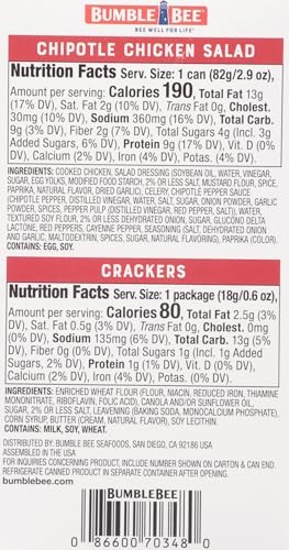 Image of Bumble Bee Snack On The Run! Chipotle Chicken Salad Kit