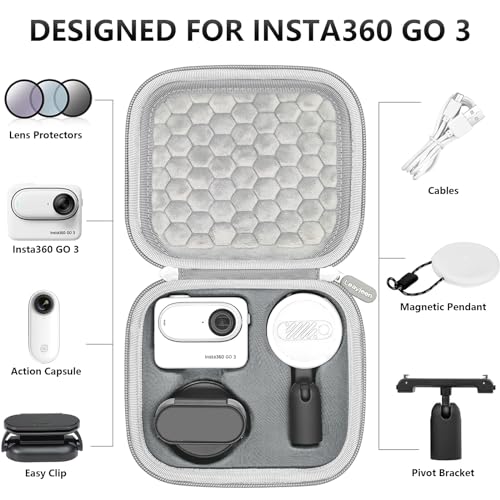 Funda Leayjeen para cámara Insta360 GO 3S/3 blanca miniatura 2