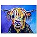 AJleil Puzzle 1000 Piezas Regalo Animal Colorido de la Imagen del Arte de la Vaca Puzzle 1000 Piezas educa Rompecabezas de Juguete de descompresión intelectual50x75cm(20x30inch)