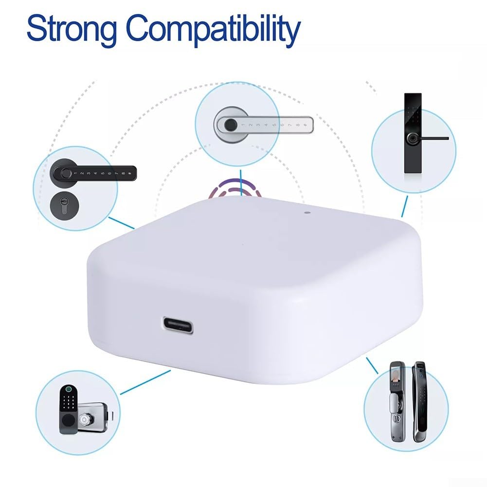 Hub WiFi Smart Lock GatewayS G2/G3 pour contrôle de l'application TTLock, accès à distance et appariement de plusieurs serrures, surveillance en temps réel compatible avec serrure de porte