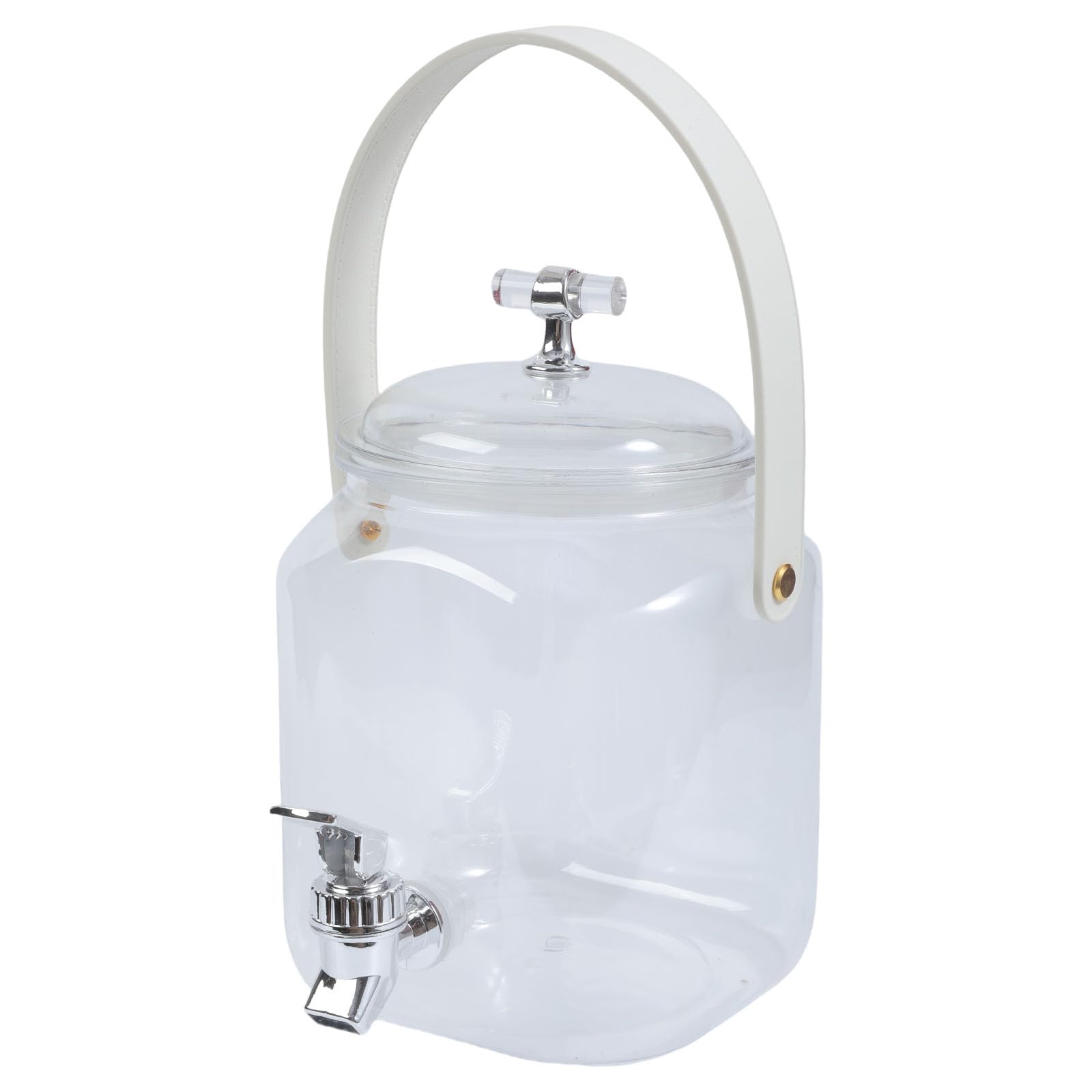 Contenedor de bebidas portátil con llave de control de flujos y grifo