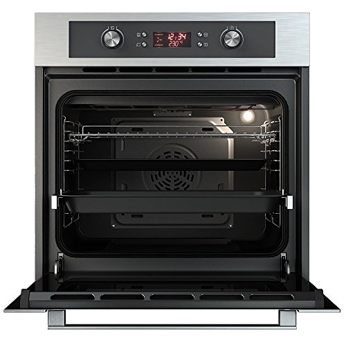 Fornelli Einbau Multifunktion Großraumbackofen 70 L, FEA 60 BELCANTO IX / 60 cm / 8 Funktionen Digitaler Timer LED… – Bild 3